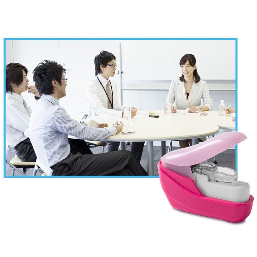 Students Supplies Mini Staple-Free Stapler Stapleless Stapler School Office Supplies Stationery