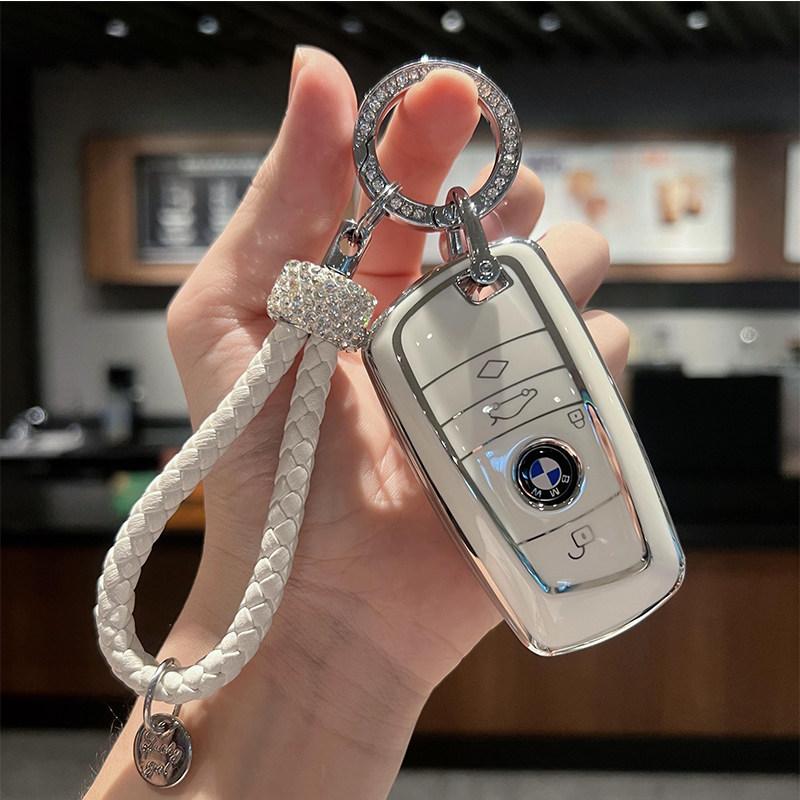 BBKC8 Для BMW 1 3 5 7 Серии X1 X3 X4 X5 F10 F15 F16 F20 F30 F18 F25 M3 M4 E34 Чехол для ключей Корпус из сплава Держатель Брелок Аксессуары