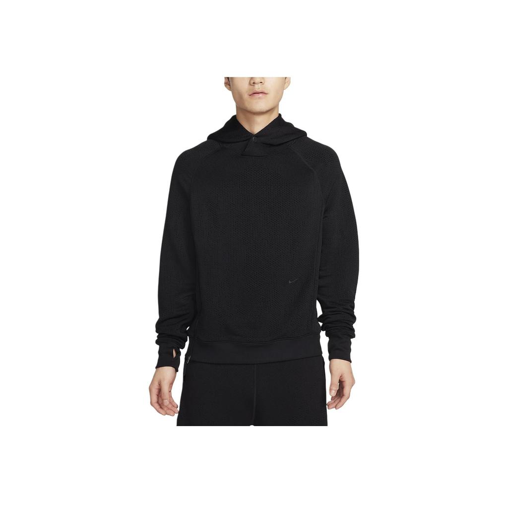 Nike Therma-Fit Adv APS. Однотонная повседневная толстовка с капюшоном и длинным рукавом, мужская толстовка черного цвета FB6848-010