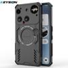 KEYSION Полый чехол для отвода тепла для Nothing Phone 3 Силикон+ПК Магнитное охлаждение Противоударный чехол для телефона для Nothing Phone 3