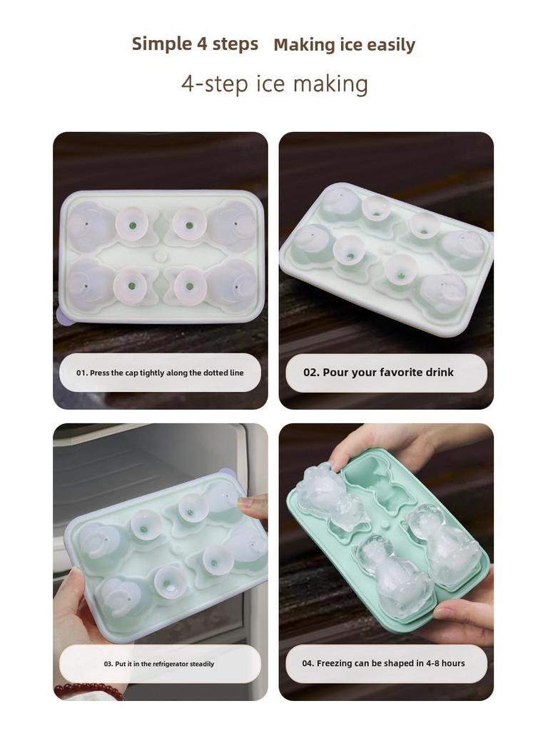 Силиконовая форма для льда в форме кошки 