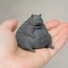 Прочный Кошачий Орнамент 3D Печатная Толстая Фигурка, Современная Сидящая Статуэтка для Декоративной Модели Настольного Декора, Коллекционный Орнамент в Форме Животного, Подарок для Влюбленных