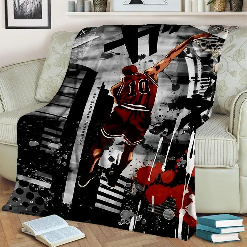 Баскетбольное аниме Slam Dunk, мультяшное одеяло, мягкое одеяло для дома, спальни, кровати, дивана, пикника, путешествия, офиса, одеяло, детское одеяло