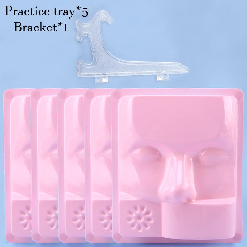 Original Design False Eyelashes Training False Face Model Practice Tray Beginner Plastic Model