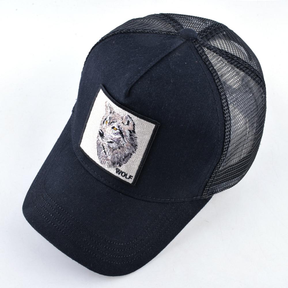Snapback Caps Summer Breathable Baseball Cap Women Cool Streetwear Wolf Trucker Bones Hip Hop Hats