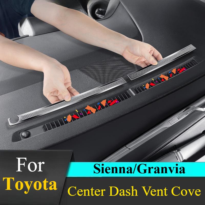 For Toyota Sienna Granvia Dashboard Vent Cover Stainless Steel Original Car  Mesh Design Anti-dust Anti-foreign Object