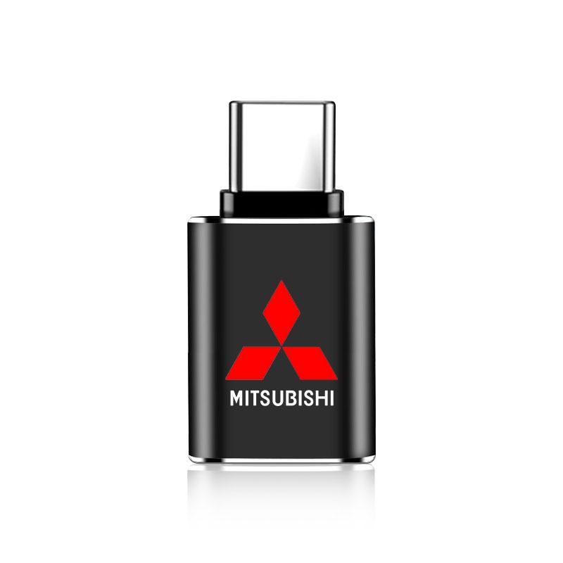 Автомобильный USB Type C Кабель-конвертер Зарядный адаптер Для Mitsubishi Lancer Ralliart 10 3 9 EX Outlander 3 ASX L200 Аксессуары