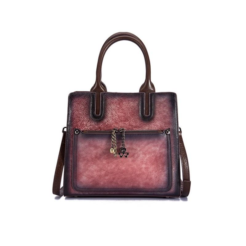 Женские сумки из натуральной кожи, винтажные сумки на ремне с тиснением для женщин, модная сумка через плечо GZW