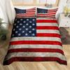 Home Textiles American Flag Three-Piece Vintage Digital Printed Quilt Pillowcase Bedding