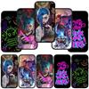 Для iPhone 16 15 X XR Samsung Galaxy S24 S23 Plus Xiaomi Redmi Note 13 12 11 Pro Max 10 14 OPPO Huawei чехол комиксы арканы мультфильм Jinx Vi чехол для телефона