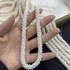1 нить 9-10 мм Белый Натуральный Пресноводный Жемчуг, Ручная Работа Форма Гусеницы Жемчужные Бусины для Изготовления Украшений DIY Ожерелье, Браслет Аксессуары 36 см