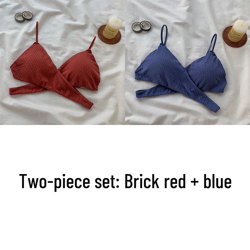 Cross-Back Spaghetti Strap Tube Top with Chest Pads - Sexy Strapless Hollow-Out Base Layer for Women