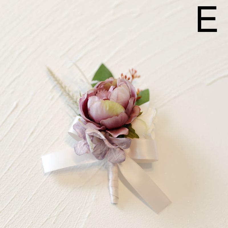 Wedding Corsage Wrist Flower Bridal Bridesmaid Brooch Bracelet Accessories Supplies