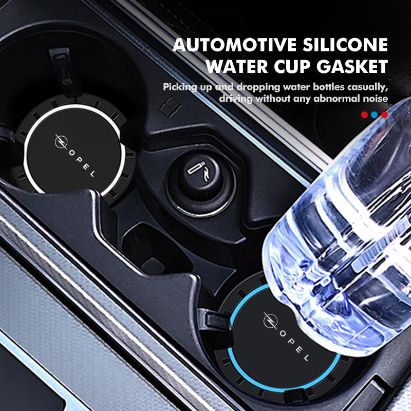 For Opel Astra2pcs Silicone Car Water Cup Holder Coaster Anti Slip Pad Mat For Opel Insignia Astra G J F K Vectra C H Corsa C B D Omega