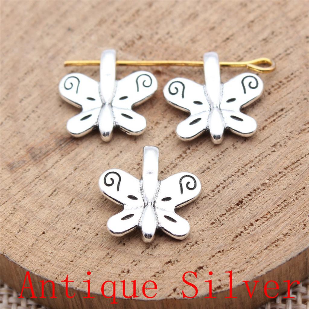 Butterfly Shaped Charms Pendant For Bracelet Necklace Jewelry Making Craft Findings