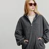 Women's Autumn Retro Bowknot Hooded Zipper Sweatshirt