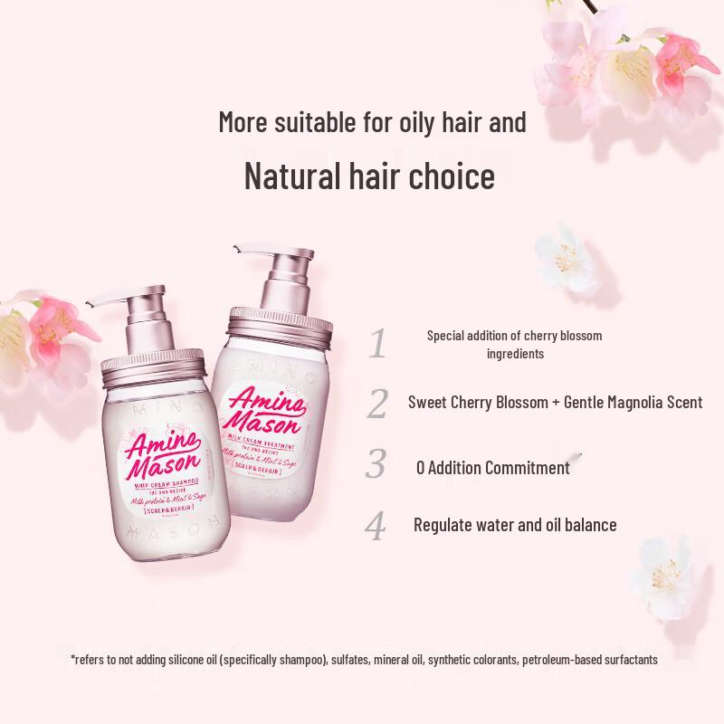 Amino Mason Cherry Blossom Shampoo & Conditioner Set