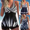 Plus Size Bikini Women Print Patchwork Beachwear Swimsuit Fashion Two Piece Bikini Set Summer Brazil Push Up Swimsuit Biquini