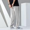 Мужские повседневные брюки новая летняя тонкая трендовая свободная большого размера прямая вертикальная модель из ледяного шелка