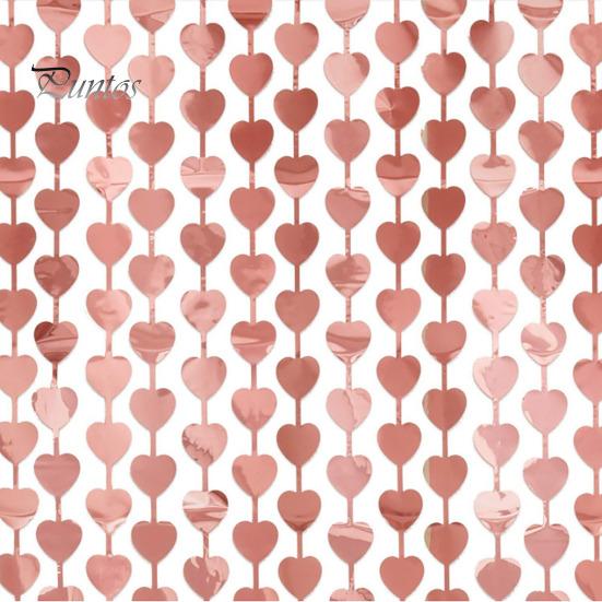 2 шт., занавески с мишурой в форме сердца, растяжки, реквизит для фотосессии, фон с мишурой, романтический День святого Валентина, помолвка, украшение для свадебной вечеринки