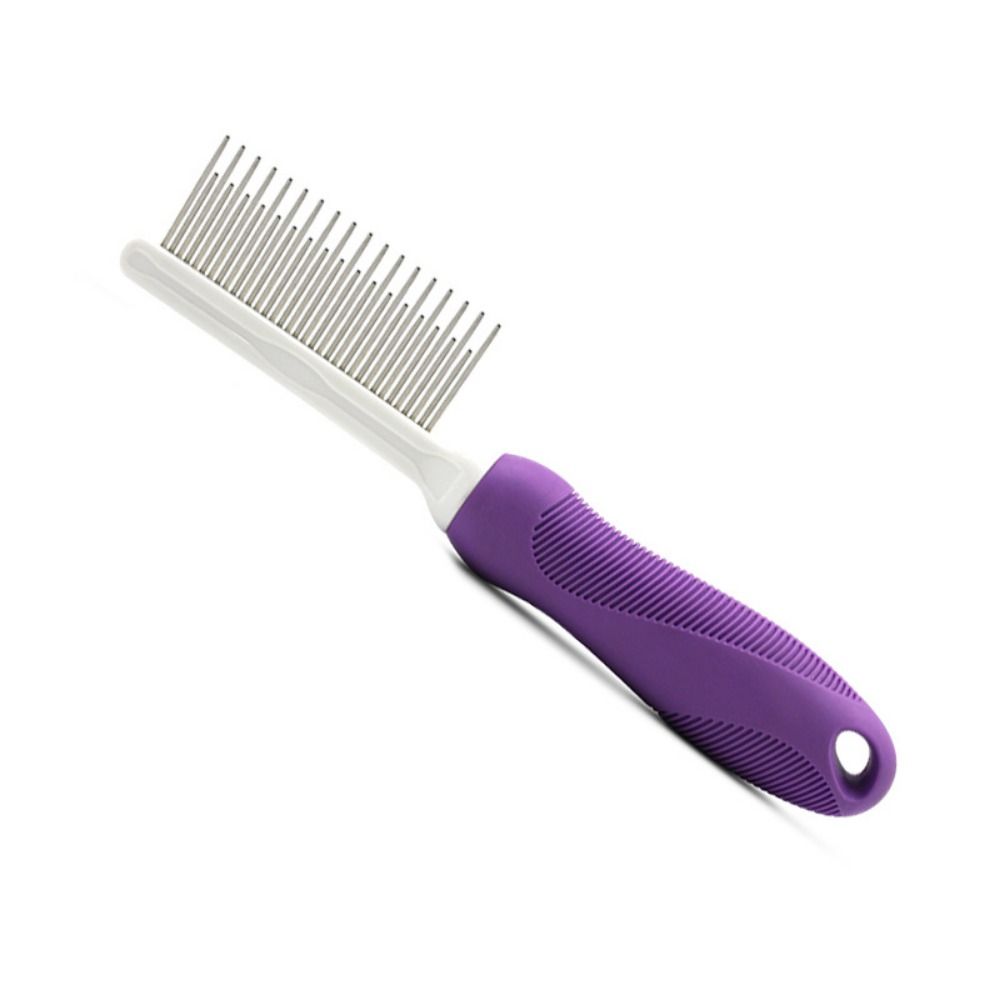 Long & Short Teeth Detangling Pet Comb Stainless Steel Small Pet Hair Brush  Cat Undercoat