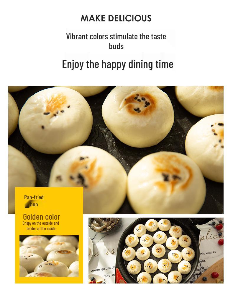 Multi-Functional Electric Griddle: Double-Sided Heating for Frying, Grilling & Pancakes, Large, Deepened, Automatic