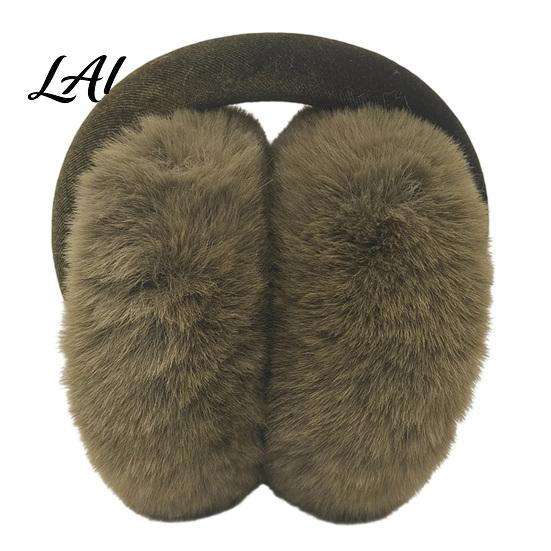 Cozy Winter Gear for Ears Women's Ear Muffs Soft Faux Rabbit Fur Warmers Adjustable Fuzzy Muffs Cycling Sports Commuting Plush Fluffy Cold
