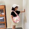 Children's Bag Fresh and Cute Three-dimensional Bear Fluffy Handbag Girl Sweet Large Capacity Shoulder Oblique Span Bag