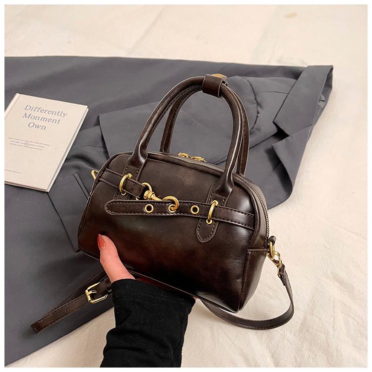 Chic Urban Simple Design Pu Leather Small Square Tote Bag For Everyday Use