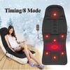 Electric Back Massage Car Home Chair Body Massage Heat Mat Seat Cushion Neck Pain Lumbar Vibrator