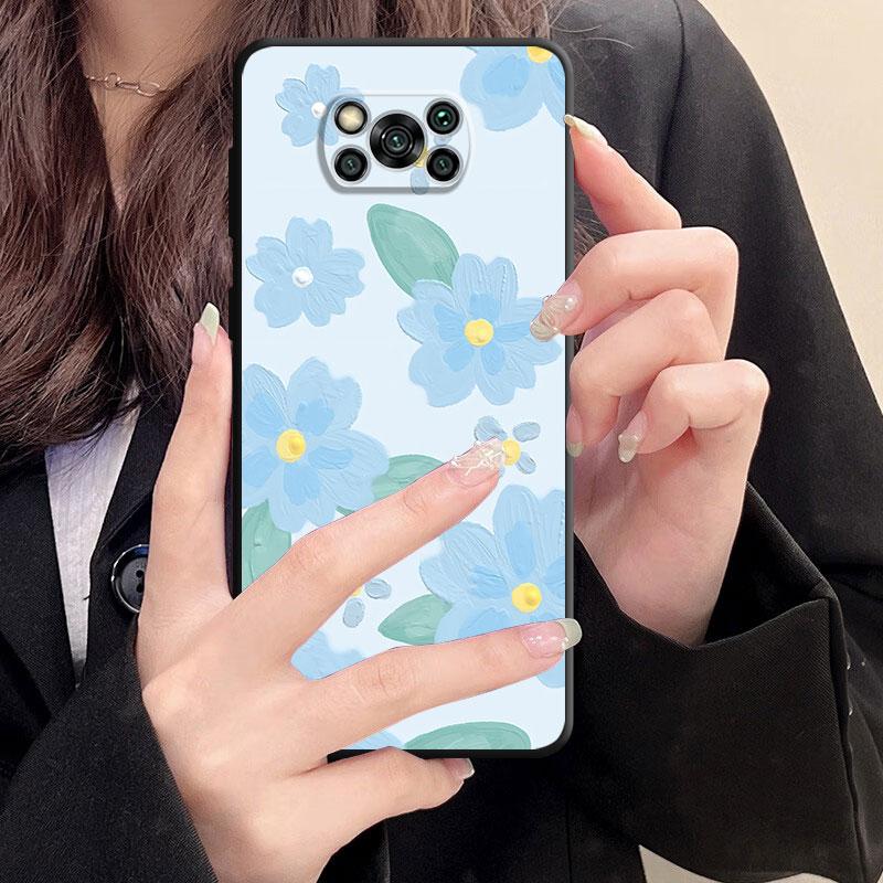 Прекрасный чехол для телефона с цветочным рисунком для Samsung Galaxy S23 S21 S22 S20 Note 20 Ultra 10 Plus 8 9 Note20ultra S21 S22, черная мягкая сумка-чехол