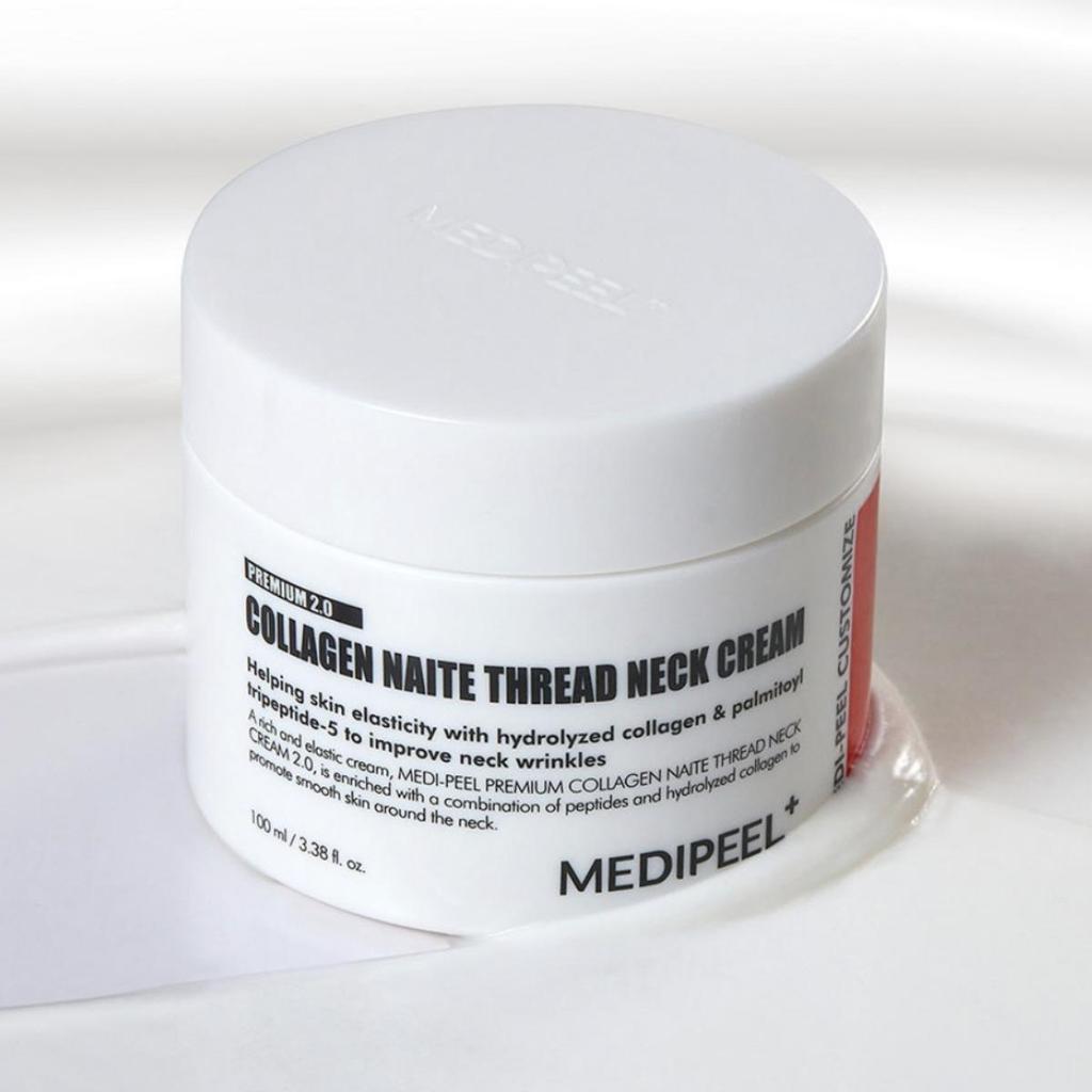 Medipeel Премиальный крем для шеи с коллагеновыми нитями Naite 2.0 100 мл + Пептидный стик для шеи Naite 1000 Shot 2.0 20 г
