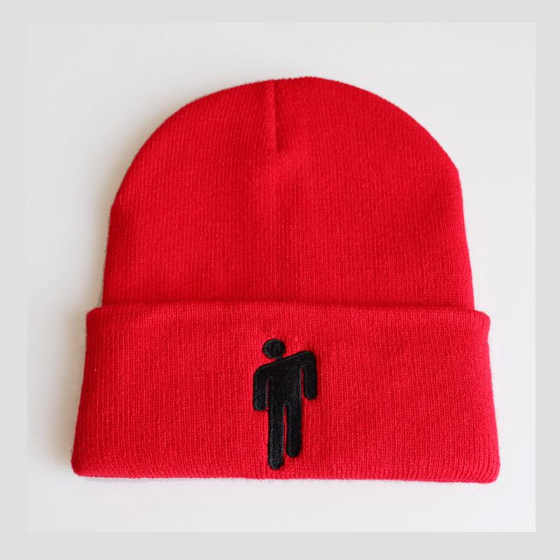 New European and American Style Billie Eilish Embroidered knitted hat for men and women, woolen beanie Same Style as Stars