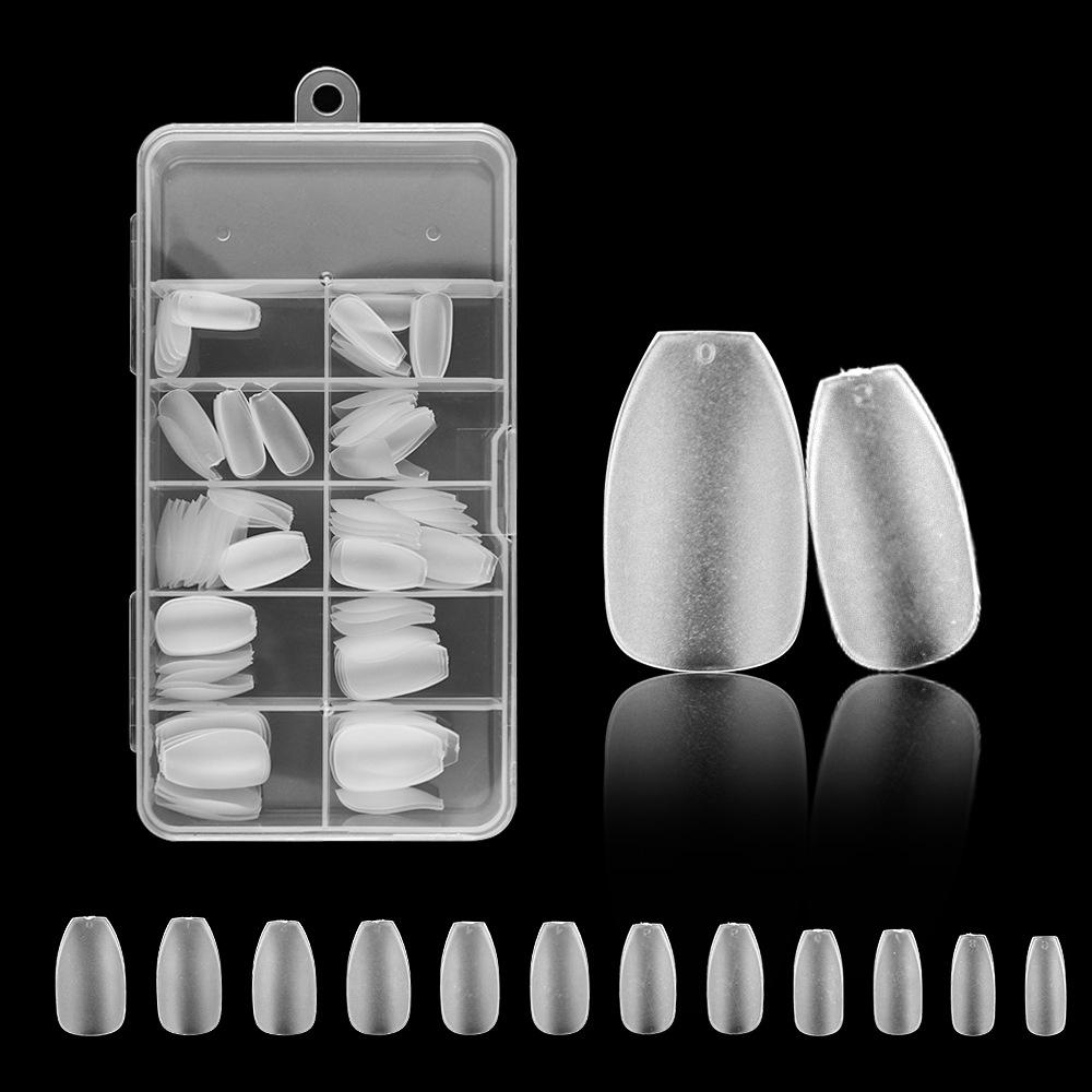 120/100 штук прозрачные не оставляющие следов матовые квадратные овальные миндальные балетные накладные ногти маникюрные штуки