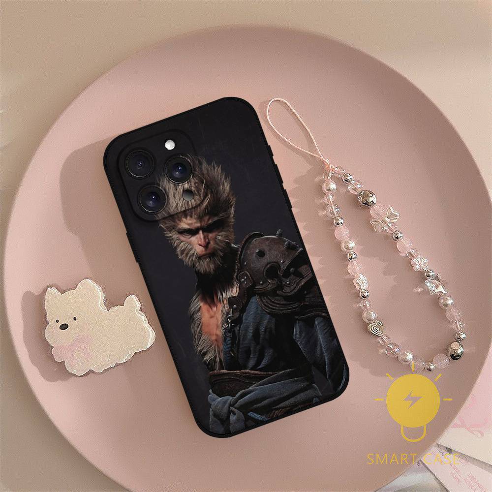Чехол для телефона Black Myth Wukong Games Чехол для телефона Для Iphone 17 16 15 11 13 14 Pro Max X Xr Xs Max 12mini Черный корпус Защитный чехол