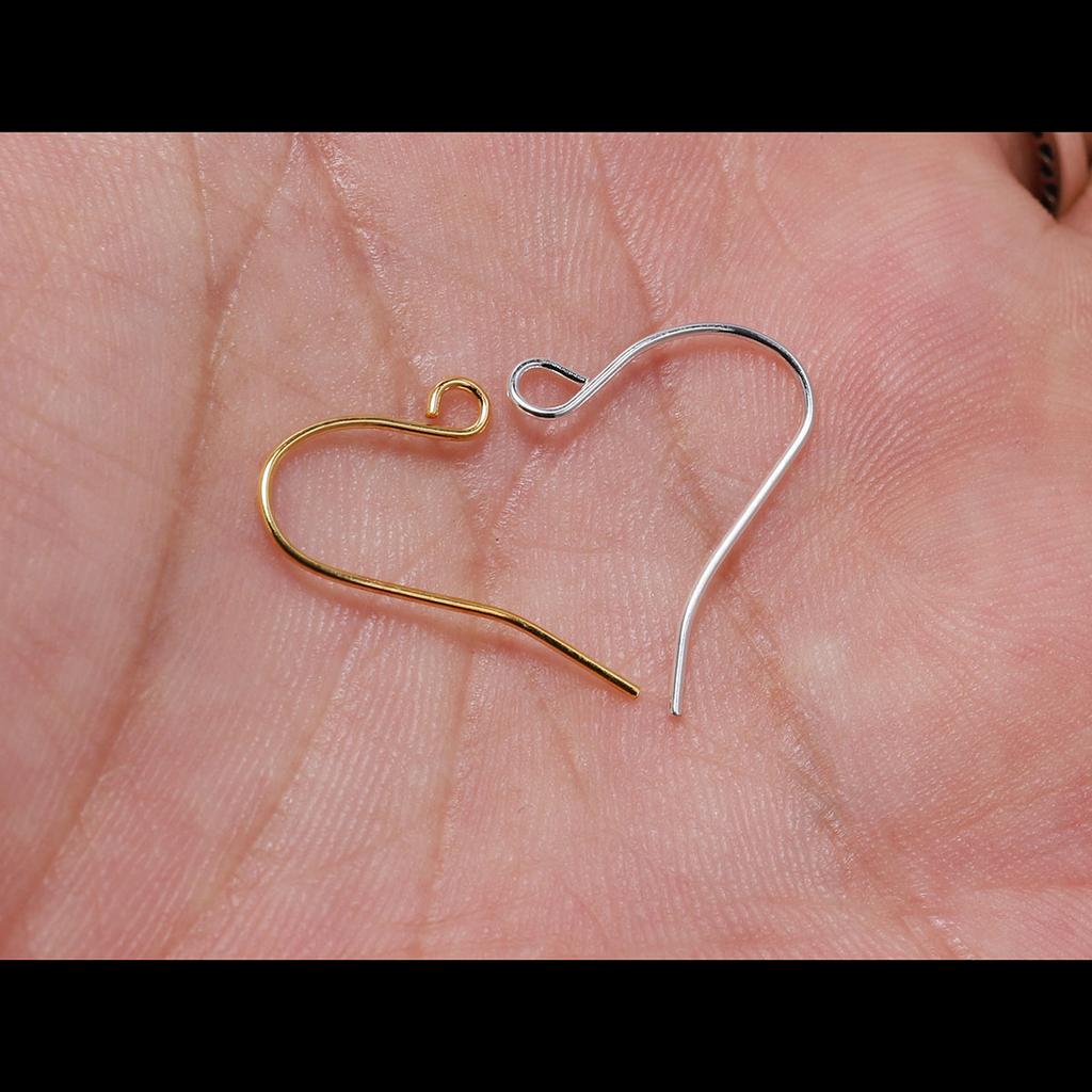 100pcs/lot 21*12mm Gold Bronze Fashion Iron Earrings Wires Hooks Ear Pin Hook For DIY Jewelry Making Accessories Supplies
