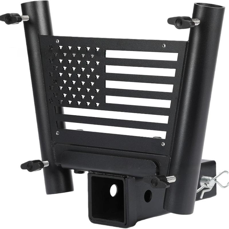 For Universal SUV Jeep Truck 2 Inch Receiver Hitch Mount Extended Flag Pole Holder Tow Rear Bracket Accessory Off Road ATV UTV