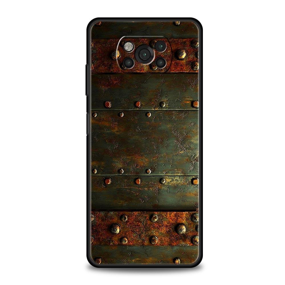 Винтажный индустриальный стиль Ржавый чехол для телефона для Xiaomi Poco F7 F6 F5 F4 F3 X6 X5 X4 X3 NFC F7 Ultra M4 C51 C55 GT Мягкая TPU крышка