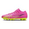 Nike Zoom Mercurial Vapor 15 Pro с круглым носком на шнуровке для твердого грунта с низким верхом HG (Резиновые короткие шипы) Амортизация Противоскользящие Футбольные Бутсы DJ5602-605