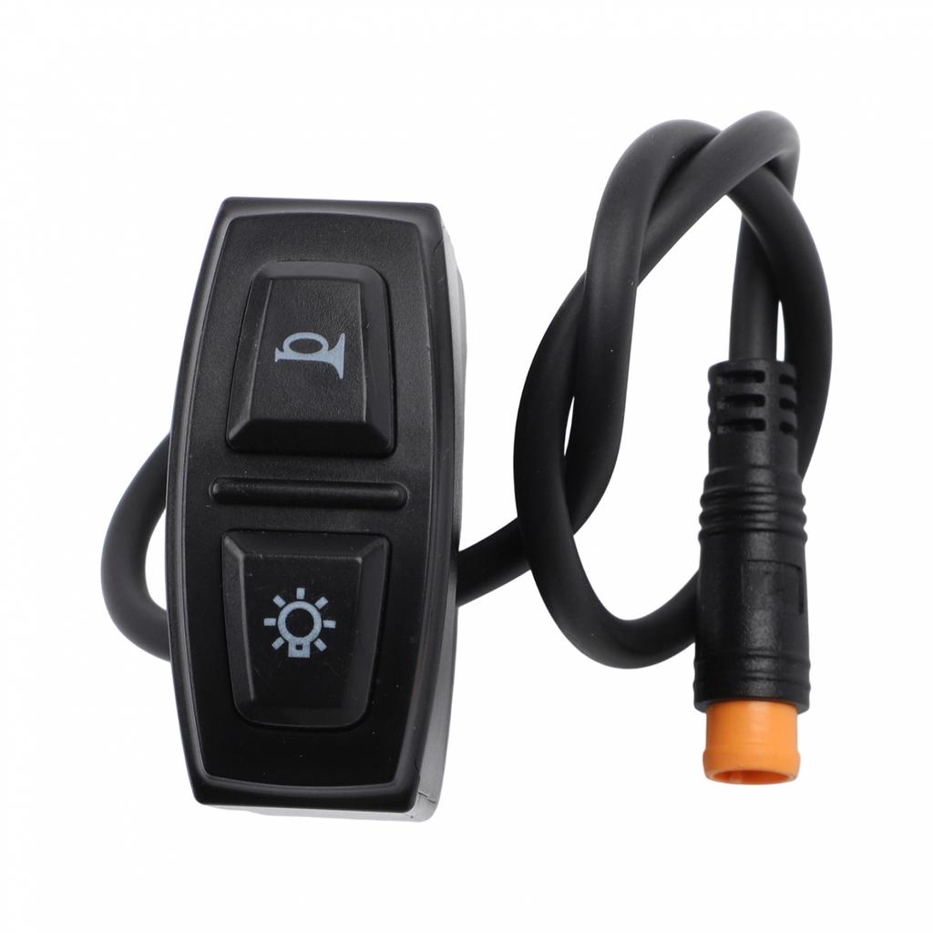 Electric Bike and Scooter 2in1 Switch Button for Headlight and Speaker 3pin