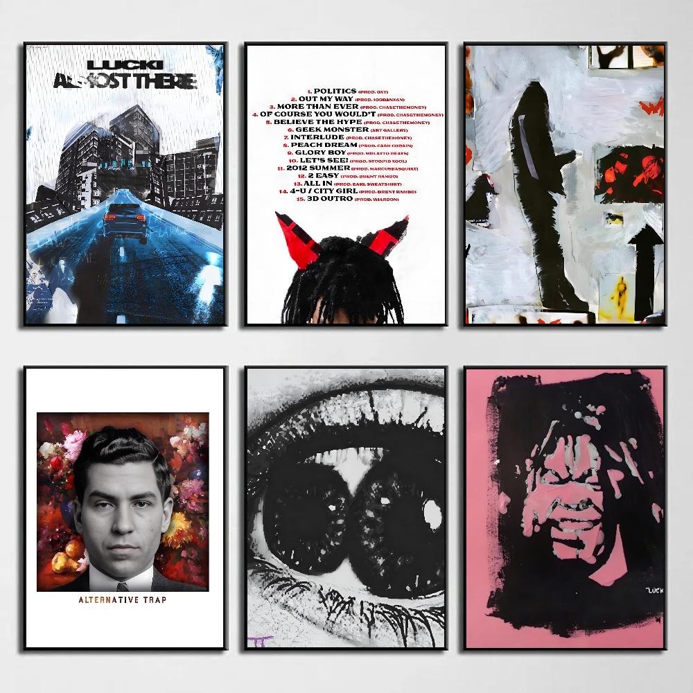 1 шт. Lucki Rapper 2 Faced Pt 2 Плакат HD Постеры Главная Комната Бар Кафе Декор Искусство Настенная Живопись Картина