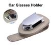 1 шт. автомобильный держатель для очков универсальный автомобильный козырек держатель солнцезащитных очков зажим кожаная вешалка для очков и зажим для билетной карточки очки