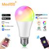 Светодиодная лампа E27 с регулируемой яркостью, Bluetooth 4.0, умная лампа, Wi-Fi, управление через приложение RGB+W RGB+WW 15 Вт AC85-265V, смена цветов, домашнее освещение