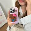 Простой милый розовый магнитный чехол для телефона для iPhone 16 Pro 13 14 15 Pro Max Чехол со стендом Hello Kitty Для чехлов Magsafe