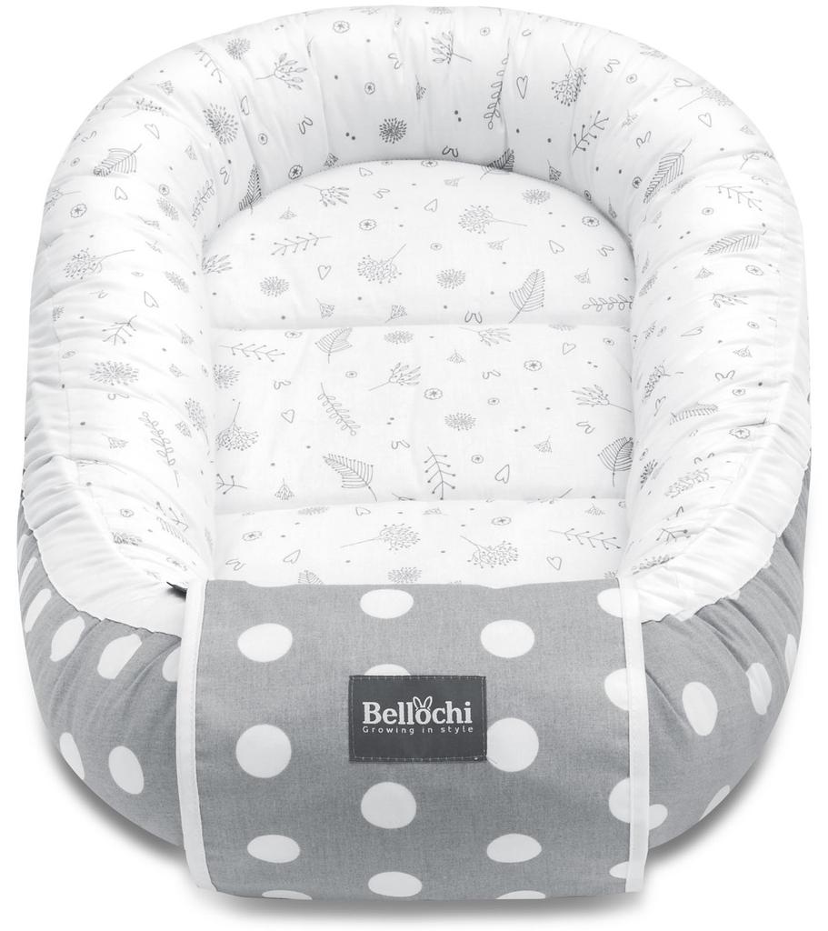 Bellochi Baby Nest Pod Baby Sleep Pod for Newborn - 100% Cotton - Oeko-TEX Certified - 90x60x12cm - with Protective Edges - dotti bello