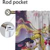 Шторы от комаров для гостиной Шторы Sailormoon Home Interior Шторы 2 шт Хэллоуин украшения Тюль для спальни