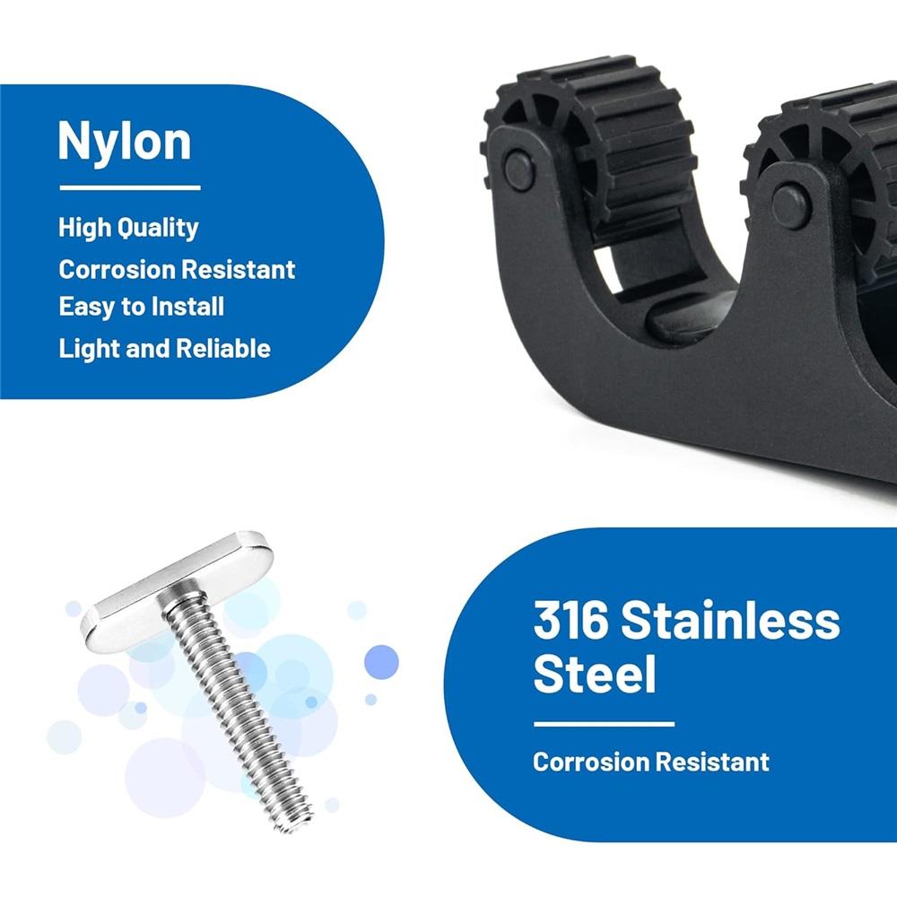 2-секционный держатель весла для каяка, универсальный зажим для весла для каяка, универсальный держатель весла для безопасной гребли, крепление для байдарки, рыбалка, аксессуары для лодок