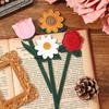 Soft Page Marker Floral Patterns Long Bookmark Beautiful PU Bookmark  Writers