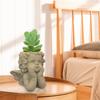 Суккуленты Цветочный Горшок Смола Силиконовая Форма Подходит для Diy Сад Бетонный Цветочный Горшок Держатель Ручки Ремесла Домашний Декор