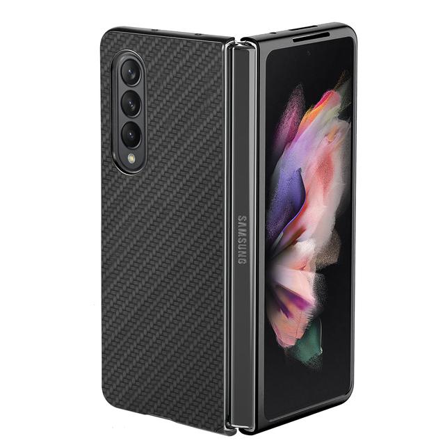 Противоскользящий складной тонкий чехол из углеродного волокна для Samsung Galaxy Z Fold 4 Fold4 Fold 3 2 Fold3 Fold2 противоударный чехол